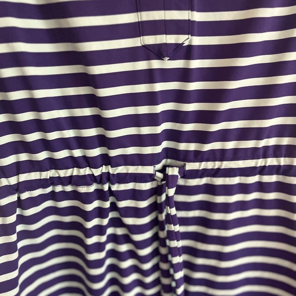 ELLIE KAI STRIPED V NECK DRESS. - Picture 8 of 12